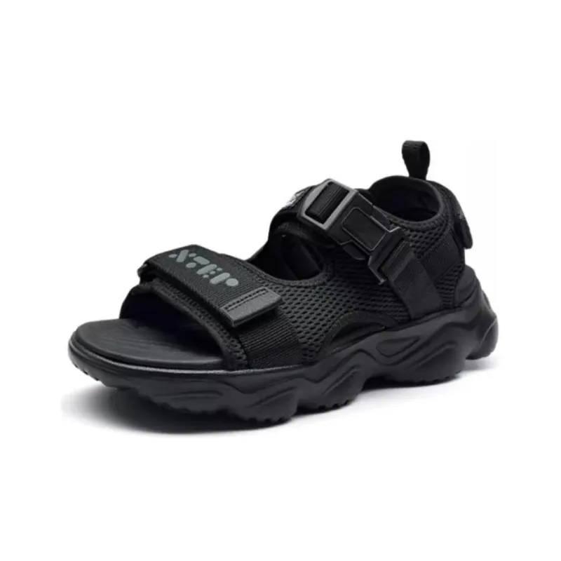 XTEP Beach Sandals Men Black-1