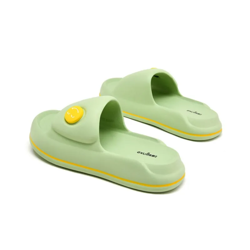 EXULL Q EVA Slide Slippers Women's Light Green-4