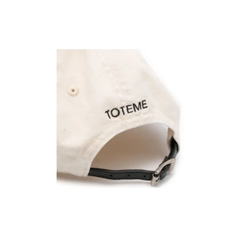 TOTEME Logo Embroidered Curved Peak Baseball Cap-2