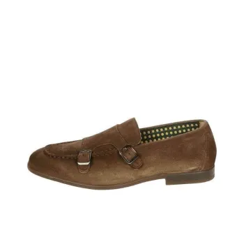 DOUCAL'S Buckle fastening Suede Monk Shoes
