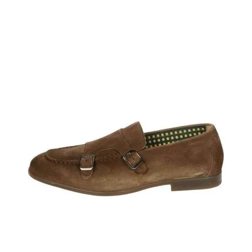 DOUCAL'S Buckle-fastening Suede Monk Shoes