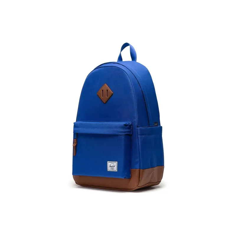 Herschel Recycled Fabric Backpack Unisex Royal Blue & Brown Umber-1