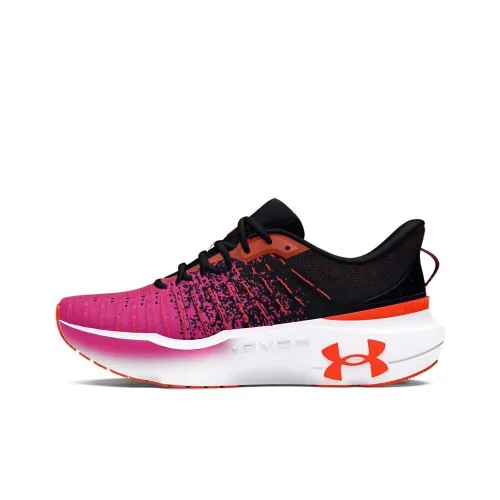 Under Armour Cushioned Slip Resistant Abrasion Resistant Low Top Running Shoes Men's Black Purple