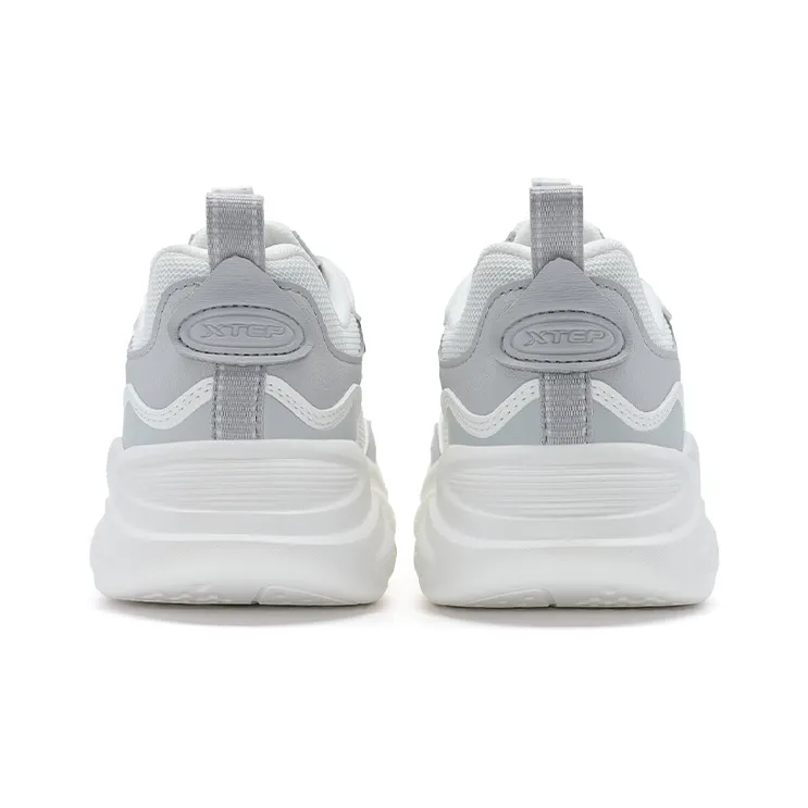 XTEP Casual Shoes Women's Low Top Phantom Gray/Sail White-3