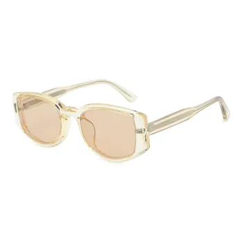 Pair Ponyo TR/Memory Plastic Oval Sunglasses Unisex