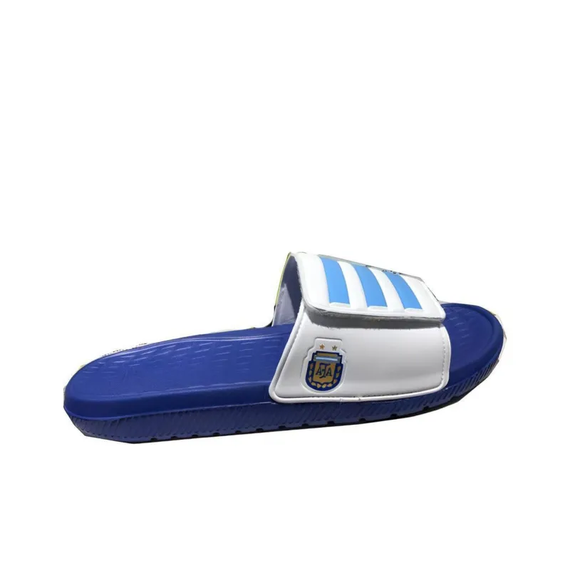 Adidas Velcro Blue White Slippers 'Blue White'-1