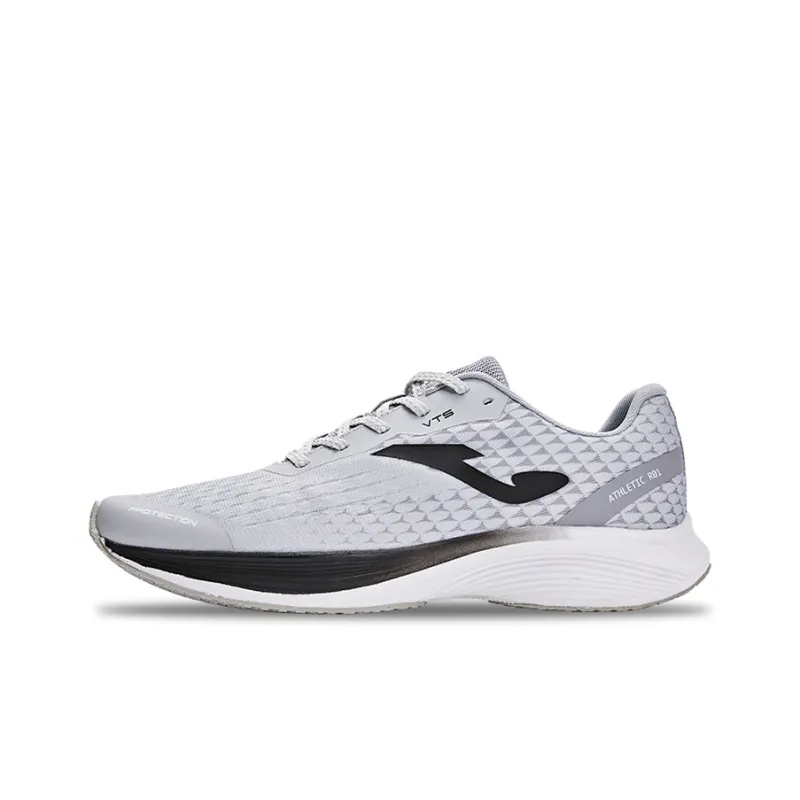 Joma Cushioned Anti Slip Wear Resistant Breathable Lightweight Low Top Training Running Shoes Men's Gray Black White-0