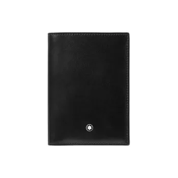 MONTBLANC Meisterstuck Cow Leather Card Holder Men's Black