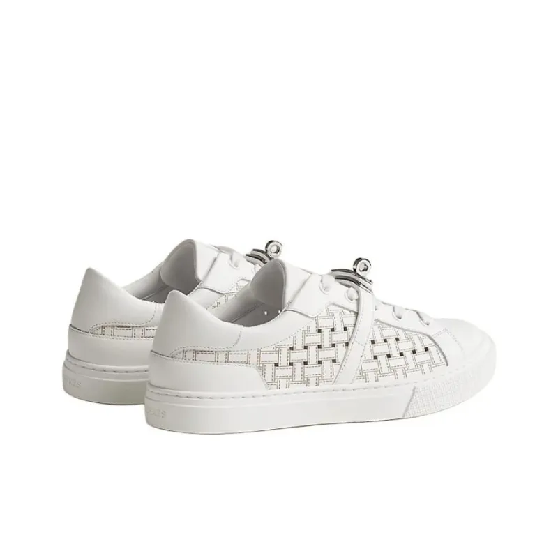 HERMES Day Low Top Skateboard Shoes Women's White-3