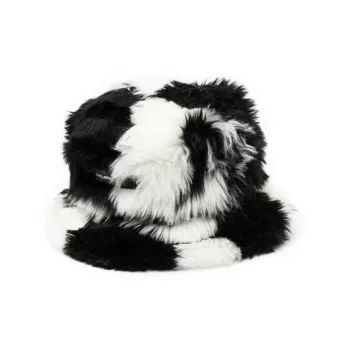 KARL LAGERFELD / Karl Lagerfeld Jeans K/Check Faux-fur Bucket Hat
