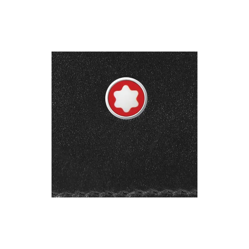 MONTBLANC Meisterstuck Cow Leather Card Holder Men's Black & Red-3