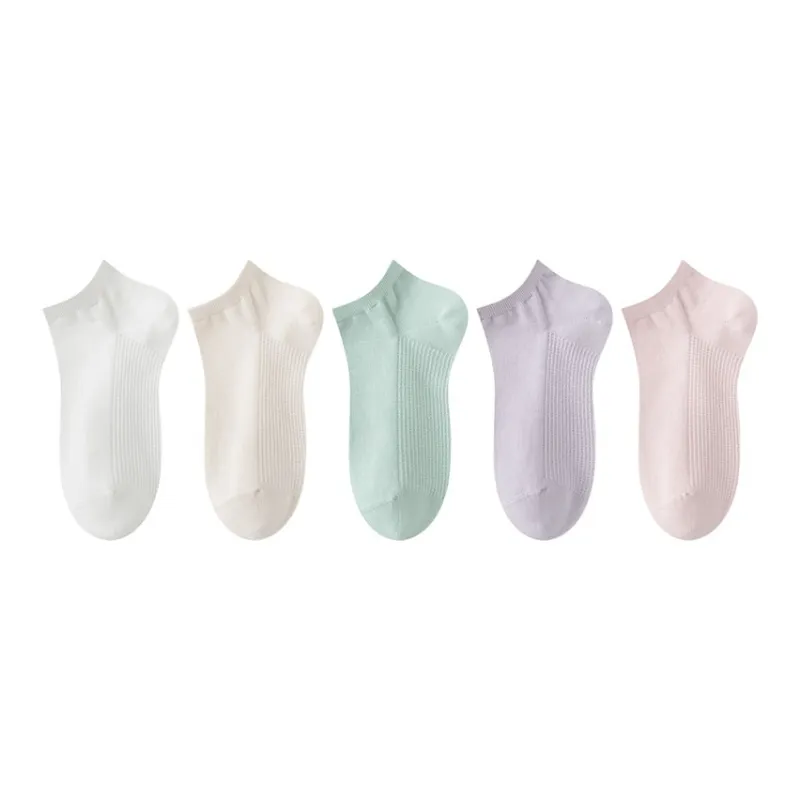 AUGUST No Show Socks Women's 5 Pack-4