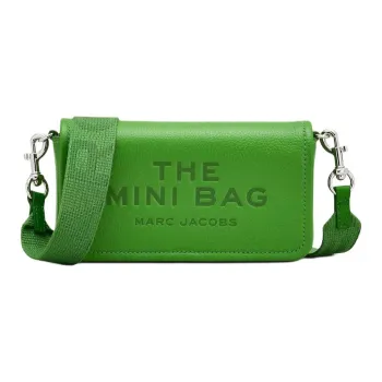 MARC JACOBS Full Grain Leather Shoulder Bag, Crossbody Bag Mini Women's Green