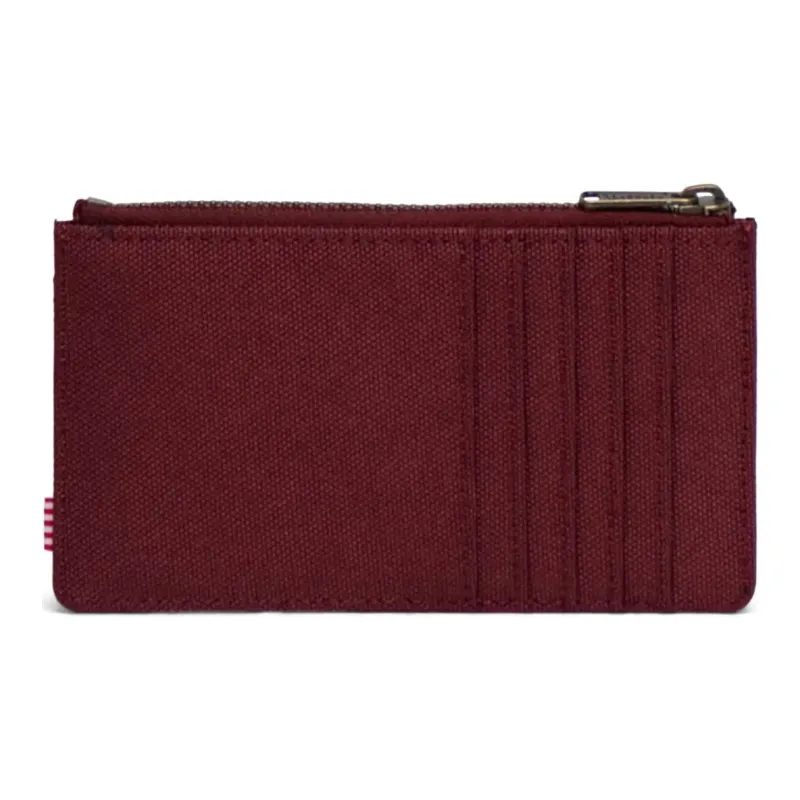 Herschel EcoSystem™ 600D Fabric Wallet Large Size Unisex Dark Red-2