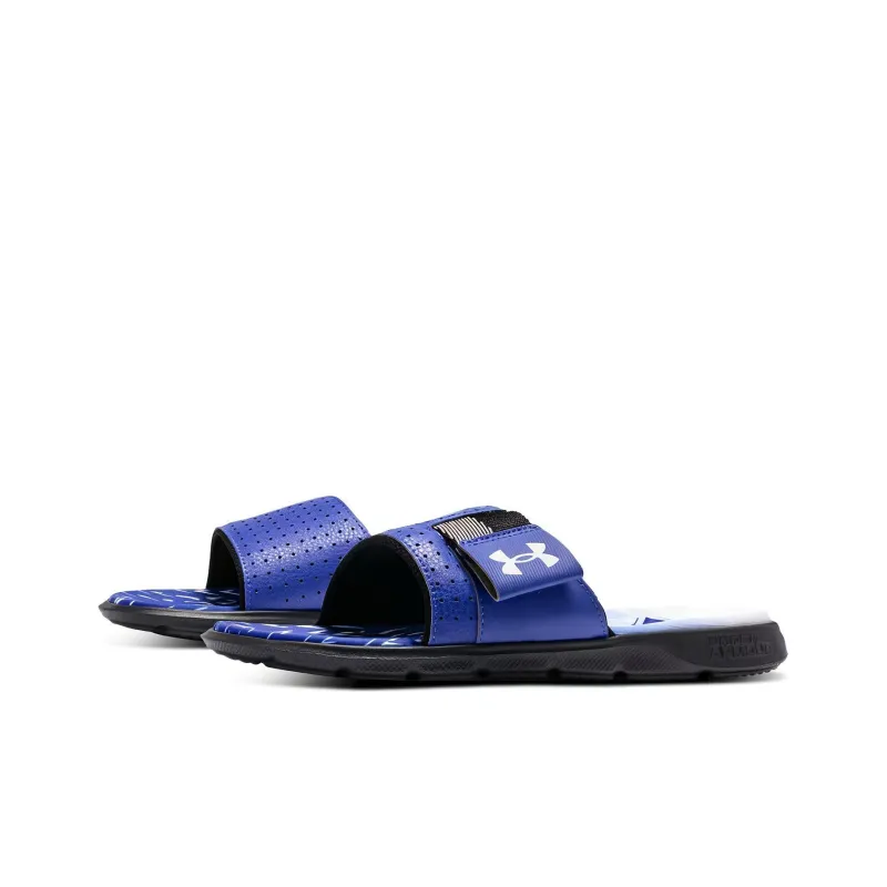 Under Armour Mercenary Slippers 'Blue Black'-2