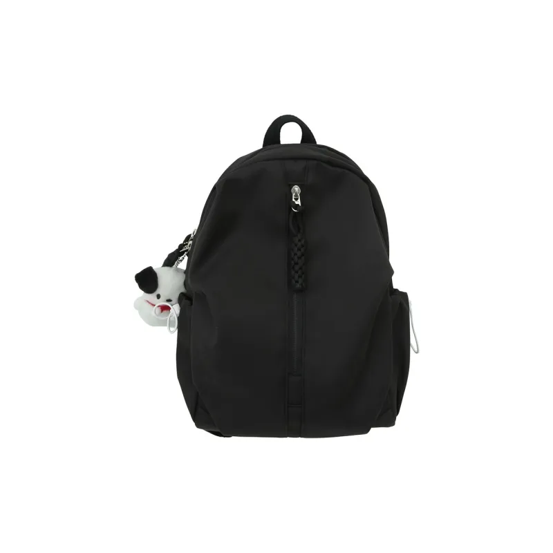 NOMK Nylon Backpack Regular Women's Black/White/Orange/Yellow/Green-0