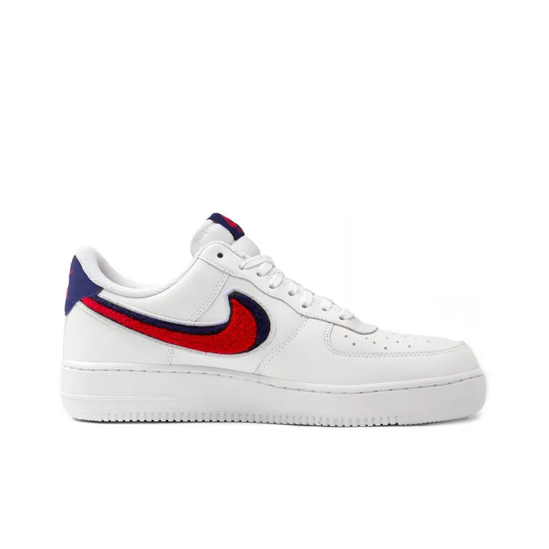 Nike Air Force 1 Low 3D Chenille Swoosh White Red Blue-1