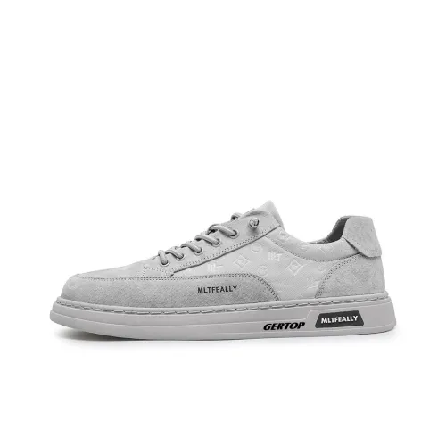 GERTOP Anti Slip And Wear Resistant Lightweight Breathable Supportive Low Top Skateboard Shoes Men's