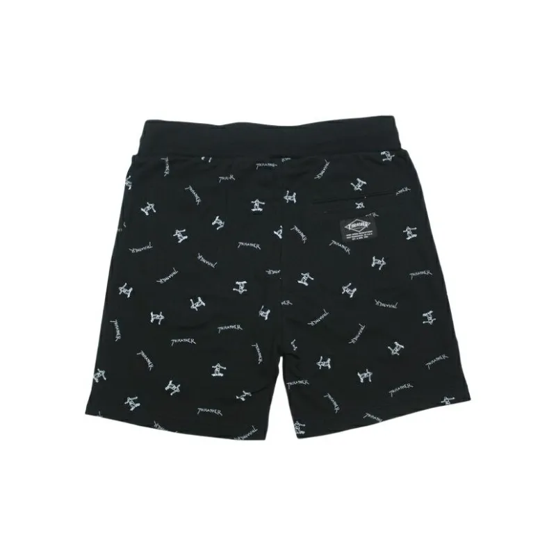 Thrasher Casual Shorts Japan Version Unisex Black-1