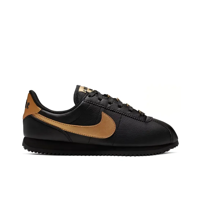 Nike Cortez Basic Black Metallic Gold GS-1