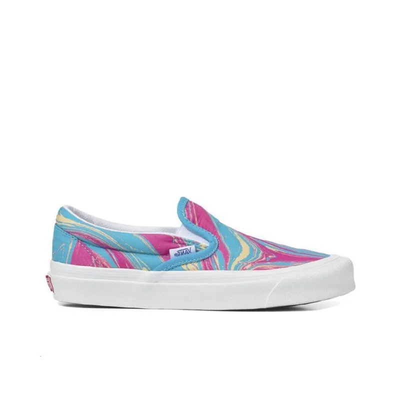 Vans Anaheim Og Marble Slip On 98 'Blue Pink'-1