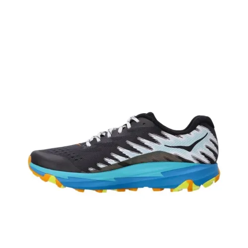 HOKA ONE ONE Torrent 3 Cushioning Abrasion Resistant Breathable Low Top Running Shoes Men's Black