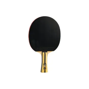 DHS T4002 Ping Pong Paddles Unisex All Wood Black Shakehand Grip