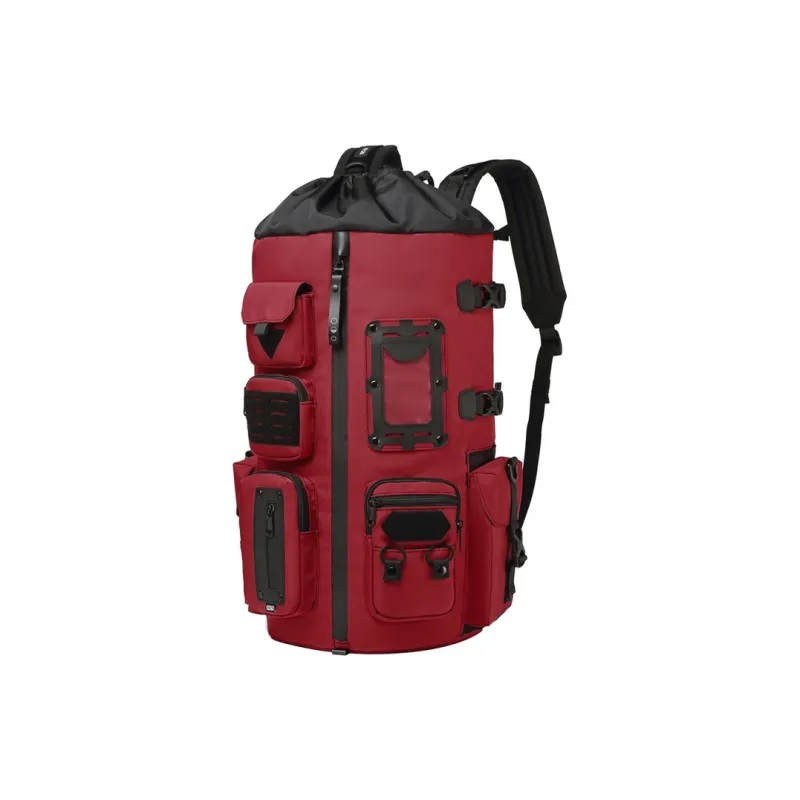 CMLZIUA High quality Fabric Backpack Regular Men's Black \ Camouflage \ Deep Red-9