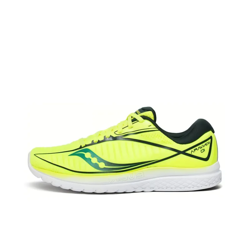 Saucony Kinvara 10 Slip Resistant Low Top Casual Running Shoes Men's Lemon Green-0