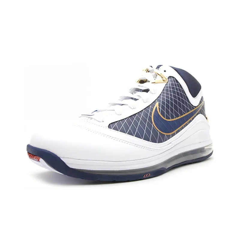 Nike LeBron 7 White/Midnight Navy-2