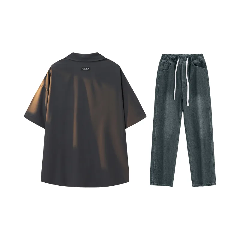 A.X.S.K Shirt Matching Set Unisex-60