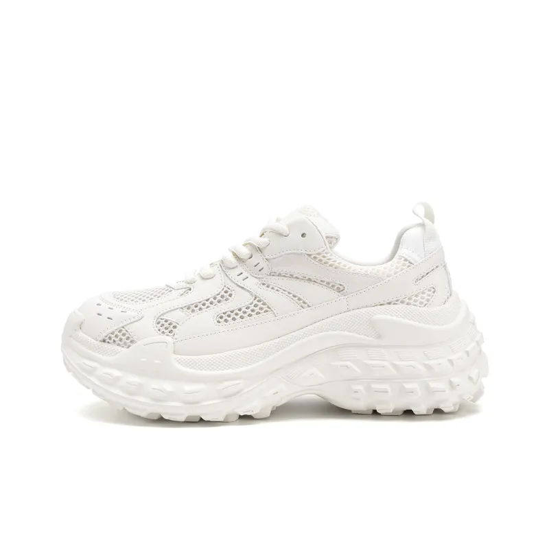 D:FUSE SCANDINAVIA Wear-Resistant Breathable Lightweight Height Increasing Low-Top Chunky Sneakers Women's-24
