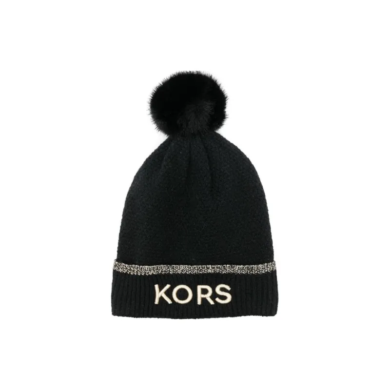 MICHAEL KORS Embroidered logo Knit Beanie-0