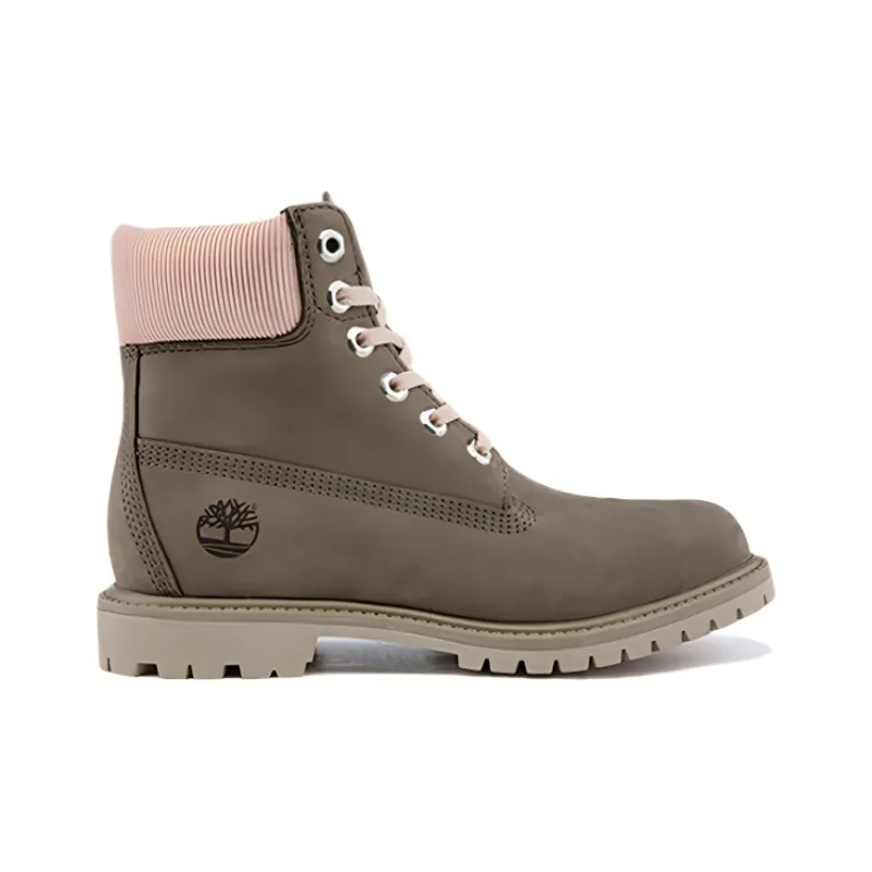 Timberland Premium 6 Inch Waterproof Wide Fit Boot 'Olive Nubuck' Women's-1