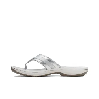 Clarks Flip Flops 3cm Women's Silver