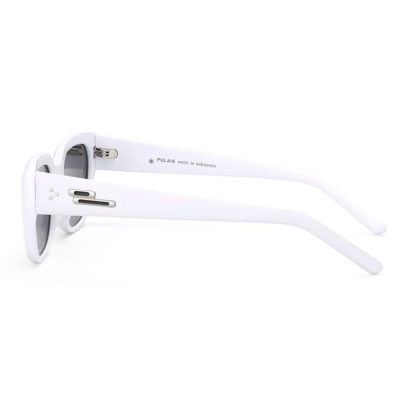 PULAIS Plate Frame Square Sunglasses Unisex-3