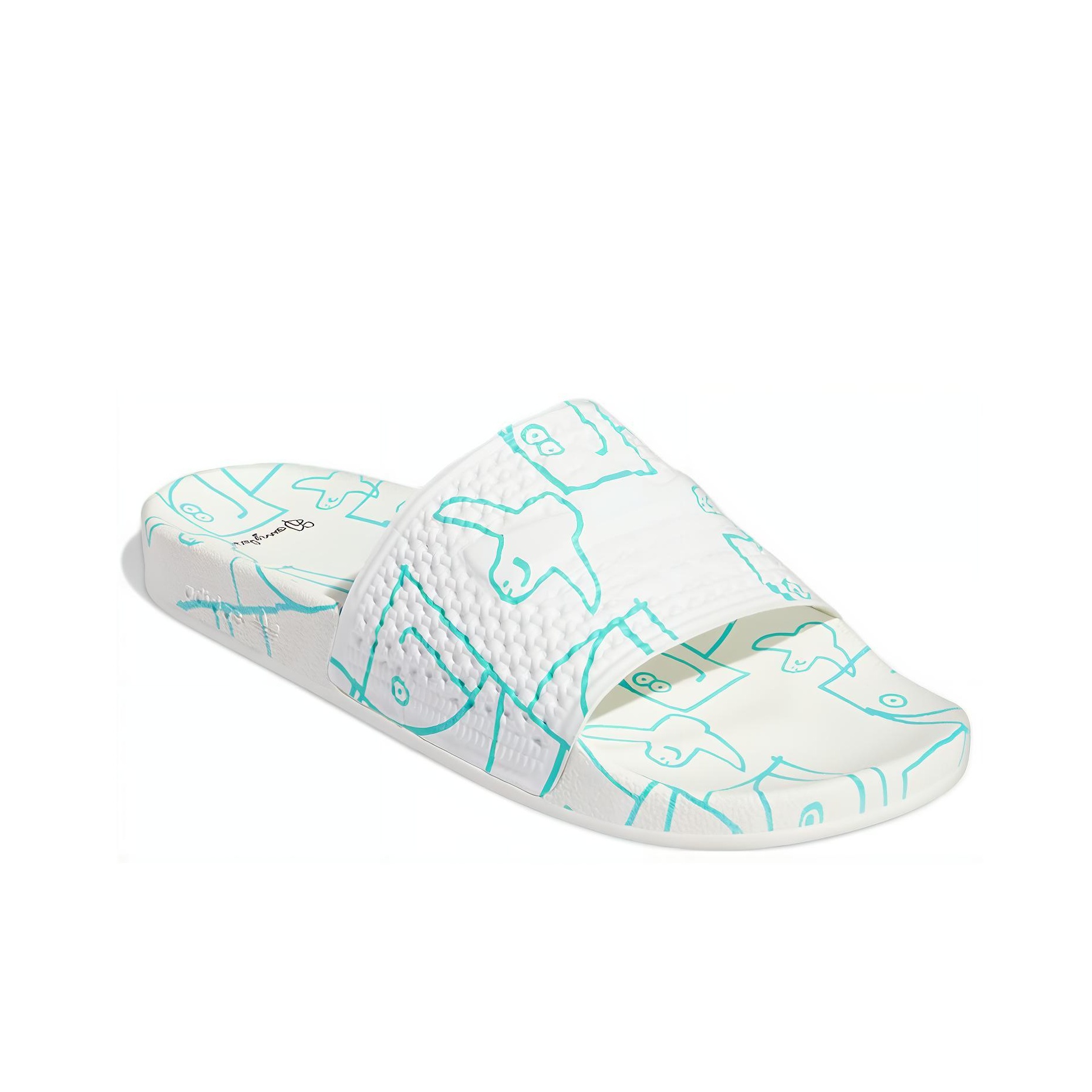 送料・関税込 ★ Adidas x Mark Gonzales Shmoofoil Slide NWT_ Adidas x Mark Gonzales Shmoofoil Slide White FY6848