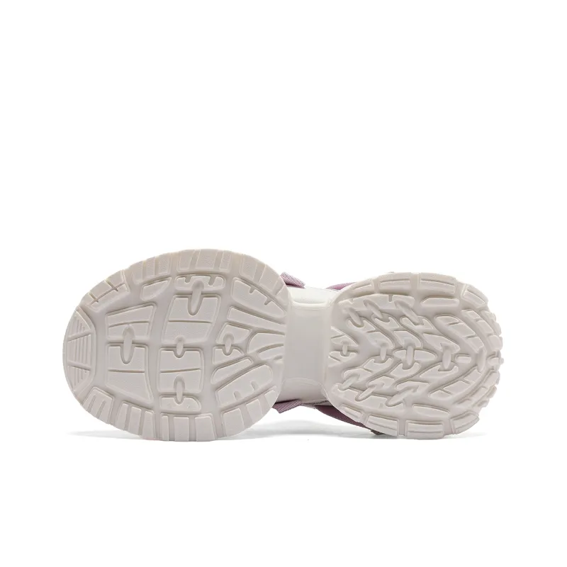 C°BANNER Chunky Sneakers Women's Low Top Beige Purple-4