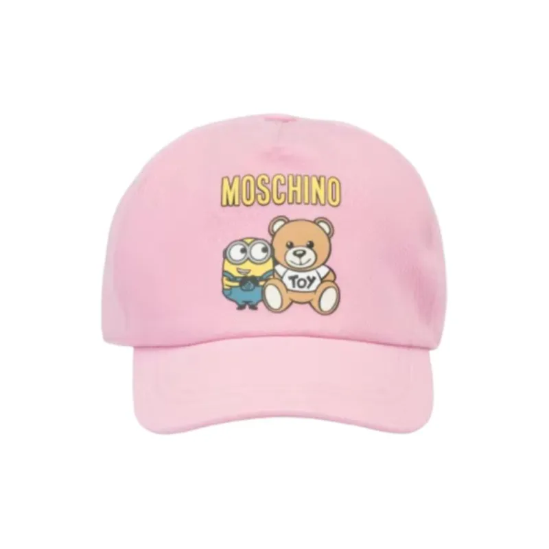 MOSCHINO Cotton Baseball Caps Kids' Pink-1