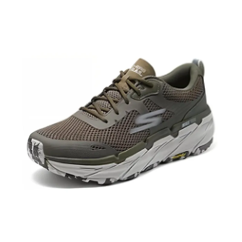 Skechers Cushioning Wear Resistant Low Top Running Shoes Men's Taupe-2