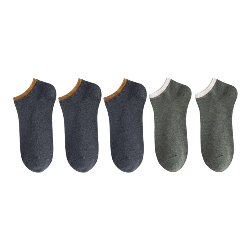 XXLLG Spring And Fall No Show Socks Men's 5 Pack-10