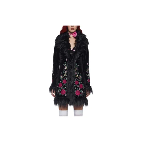 Dolls Kill Coats Women's BLACK/Black