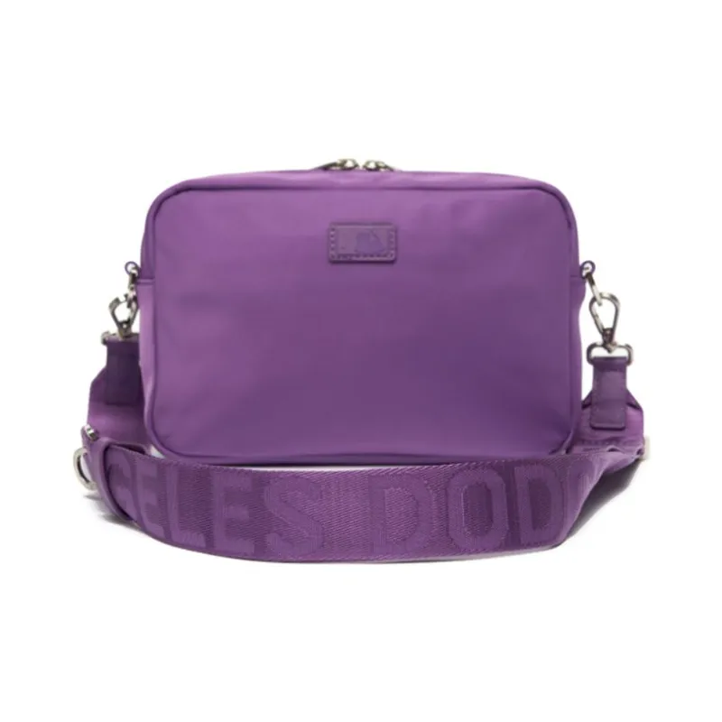MLB Nylon Fabric Combo Bag Camera Bag Shoulder Bag Crossbody Bag Regular Unisex Violet-4