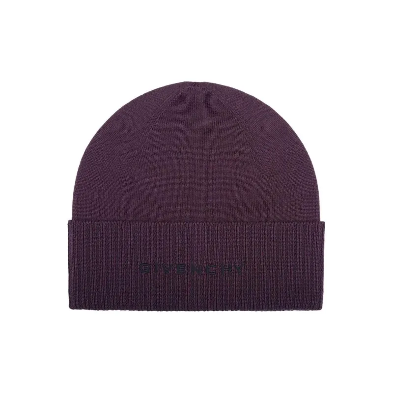 GIVENCHY Wool Beanies Unisex Brown-0