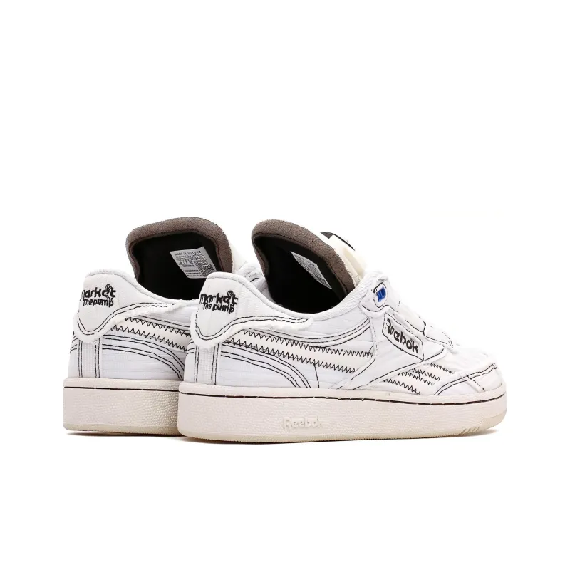 Reebok Club C 85 Pump Market White-2