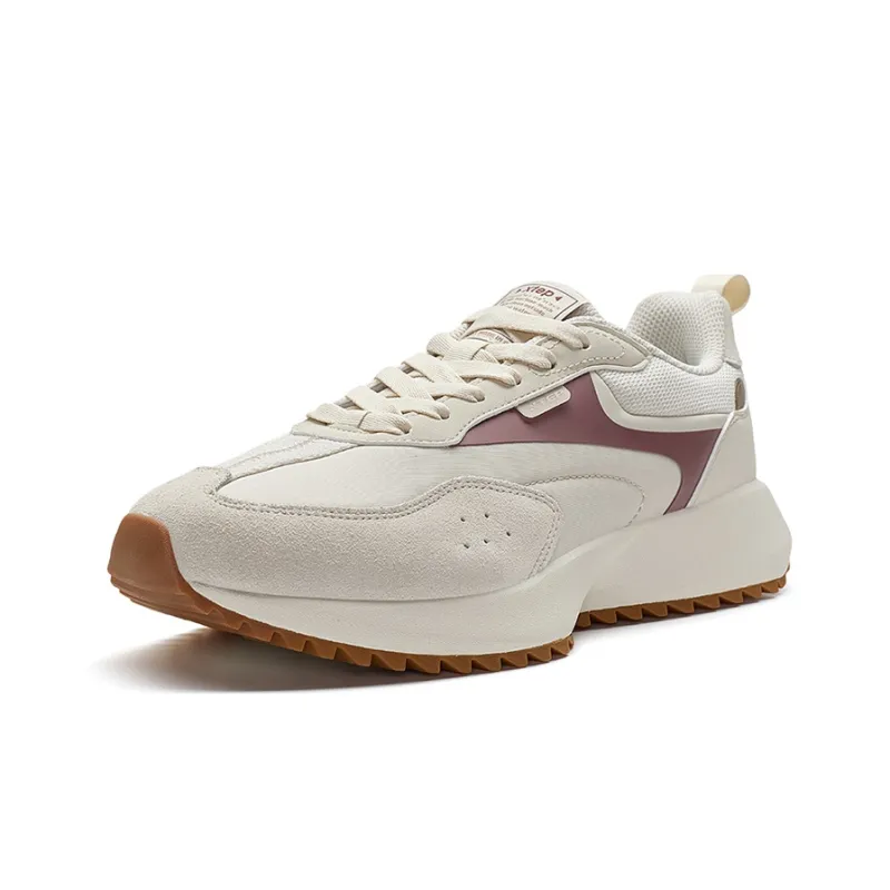 XTEP Casual Shoes Men Low Top Tea White/Brick Red-2