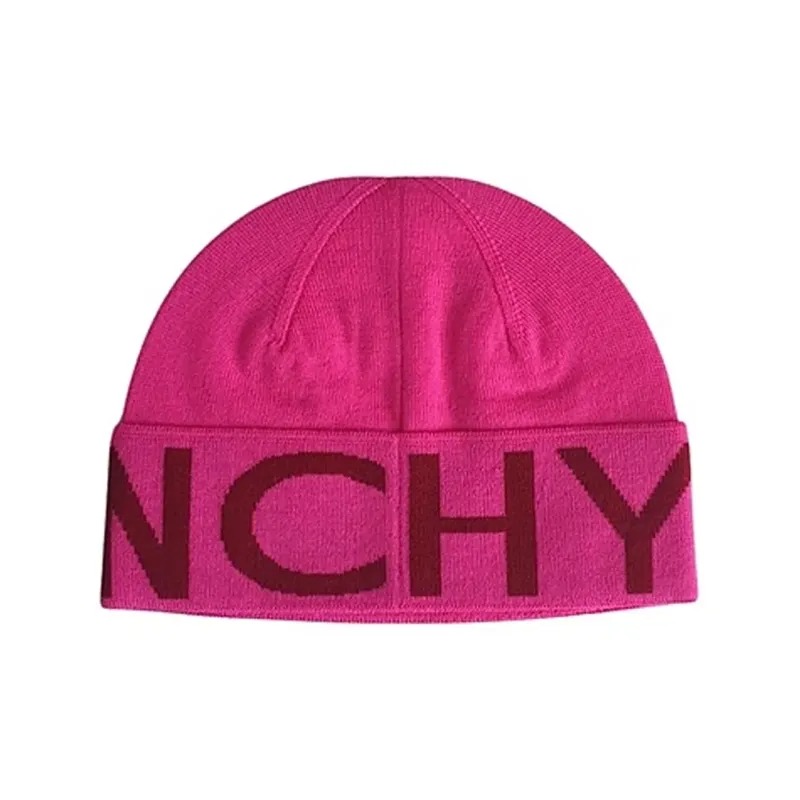 GIVENCHY Wool Beanies Men's Pink-1