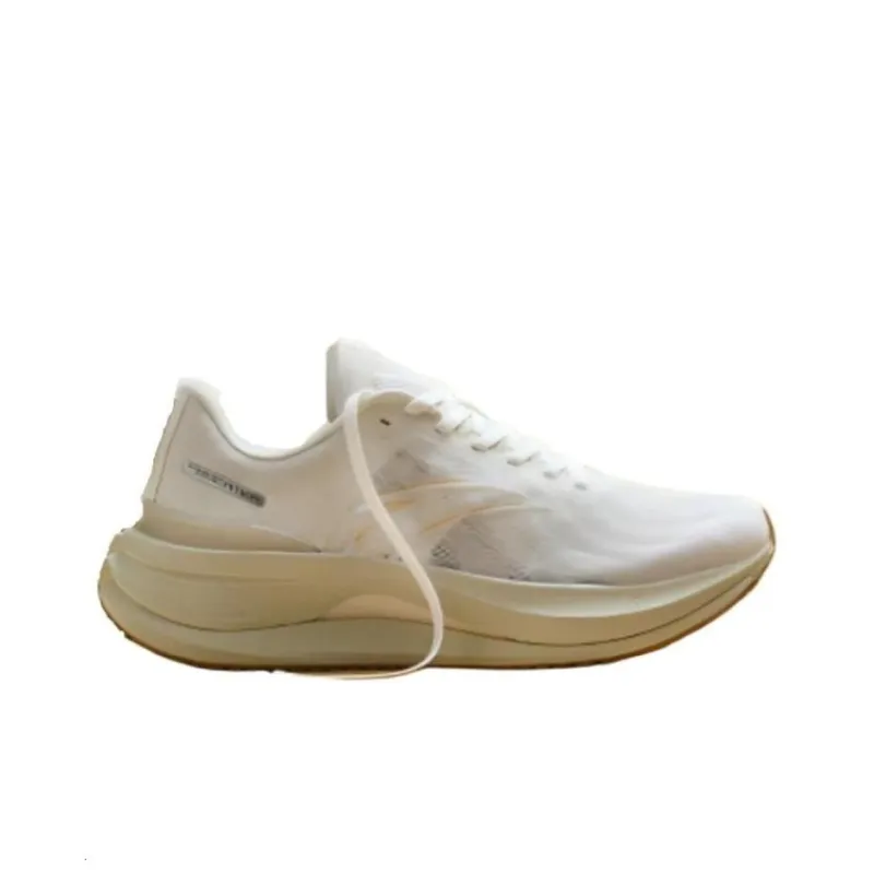Anta Cushioned Slip Resistant Low Top Running Shoes Men's White Gray-1