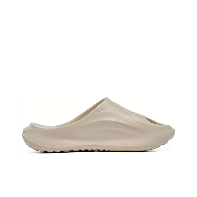 Kappa Slide Slippers Unisex Sheepskin Paper Brown-1