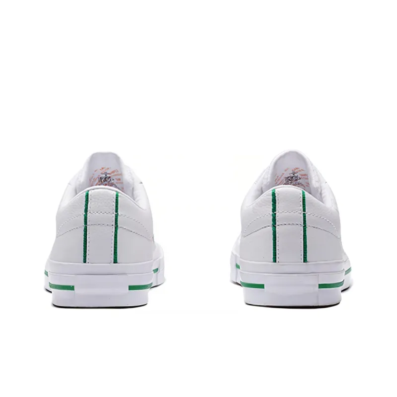 Converse One Star Ox Leather White/Green Original Style-2